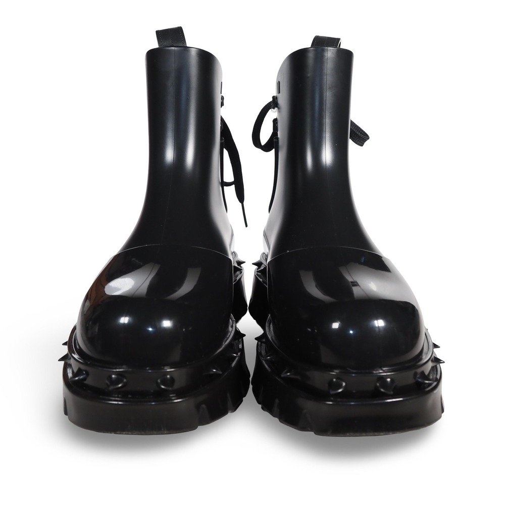 Melissa x Undercover Spikes Platform Combat Boots Women's 8 Black Studded Vegan - Picture 3 of 11